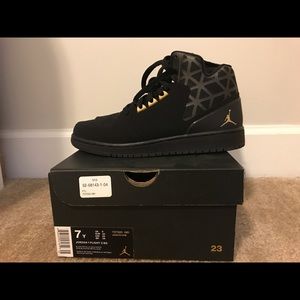 Jordan 1 Flight black, size 7y, never worn